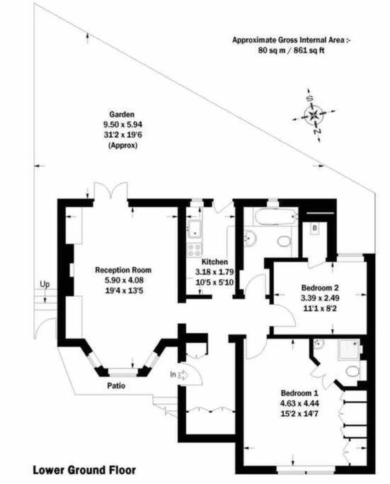 Апартаменти Beautiful 2 Bed/ 2 Bath Notting Hill Garden Flat Лондон Екстер'єр фото